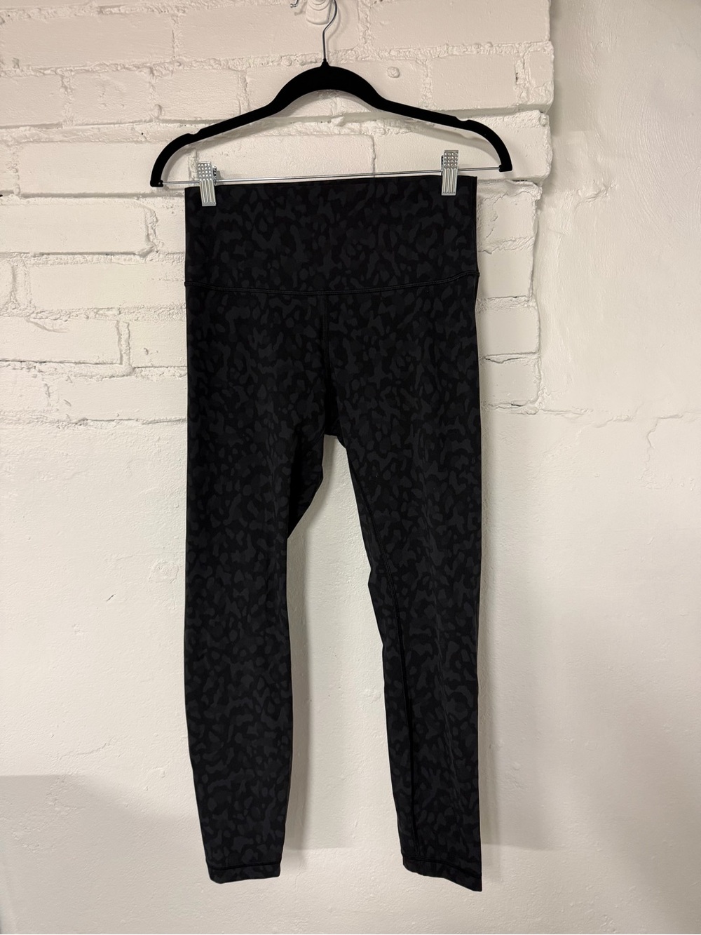 lululemon athletica Black Subtle Leopard High-Rise Leggings